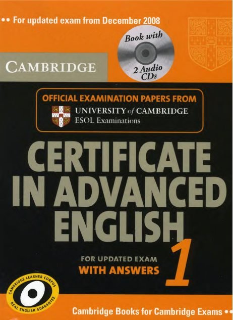 Cambridge Certificate in Advanced English
