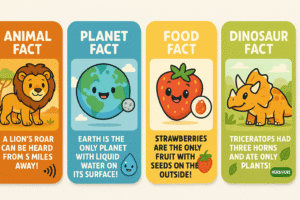 Educational Cards for Kids with Fun Facts Cover